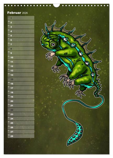 Produktbild: Bestiarium Vladi Krafft (Wandkalender 2026 DIN A3 hoch), CALVENDO Monatskalender