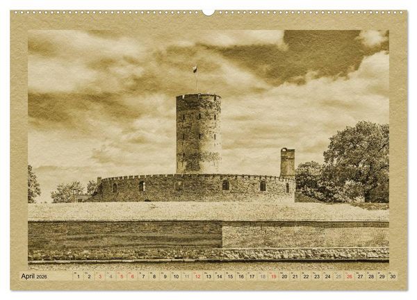 Produktbild: Danzig &ndash; Ein Kalender im Zeitungsstil (hochwertiger Premium Wandkalender 2026 DIN A2 quer), Kunstdruck in Hochglanz