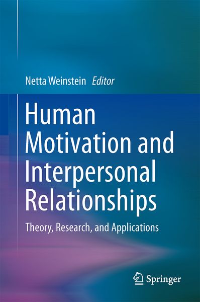 Produktbild: Human Motivation and Interpersonal Relationships