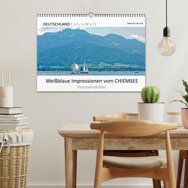 Produktbild: Wei&szlig;blaue Impressionen vom Chiemsee (Wandkalender 2026 DIN A3 quer), CALVENDO Monatskalender