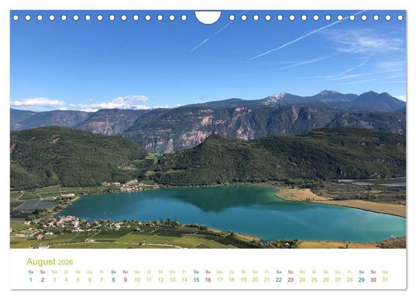 Produktbild: Der Kalterer See - Sch&ouml;nheit in S&uuml;dtirols S&uuml;den (Wandkalender 2026 DIN A4 quer), CALVENDO Monatskalender