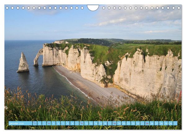 Produktbild: D&eacute;couvrez la Normandie (Calendrier mural 2026 DIN A4 vertical), CALVENDO calendrier mensuel