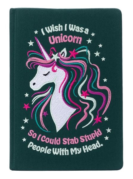 Produktbild: I Wish I Was a Unicorn Embroidered Journal