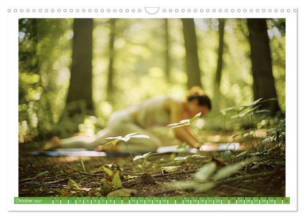 Produktbild: Yoga im Wald (Wandkalender 2027 DIN A3 quer), CALVENDO Monatskalender