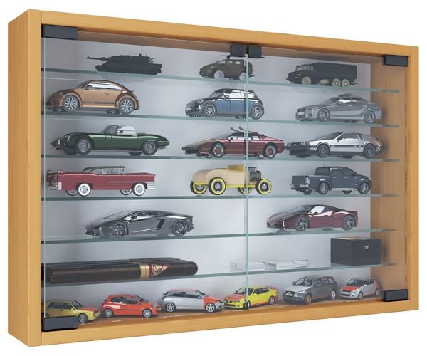 Produktbild: H&auml;ngevitrine Wandvitrine Sammel Deko Mandosa XL
