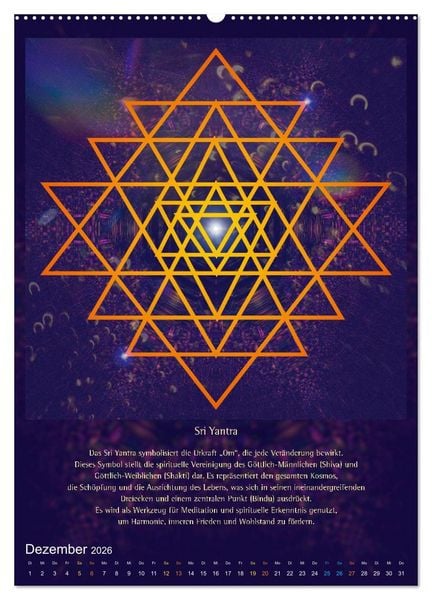 Produktbild: Heilige Geometrie und Bilder der Neuen Zeit (Wandkalender 2026 DIN A2 hoch), CALVENDO Monatskalender