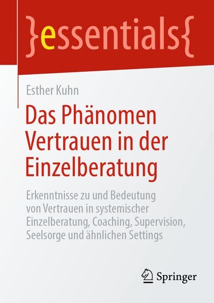 Produktbild: Das Ph&auml;nomen Vertrauen in der Einzelberatung