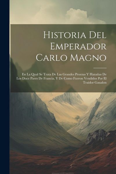 Produktbild: Historia Del Emperador Carlo Magno: En La Qual Se Trata De Las Grandes Proezas Y Haza&ntilde;as De Los Doce Pares De Francia, Y De Como Fueron Vendidos Por E
