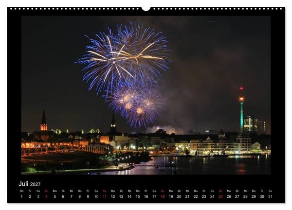 Produktbild: Feuerwerks - Impressionen (hochwertiger Premium Wandkalender 2027 DIN A2 quer), Kunstdruck in Hochglanz