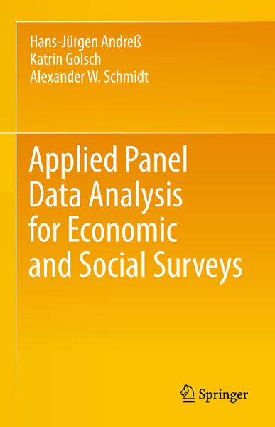 Produktbild: Applied Panel Data Analysis for Economic and Social Surveys