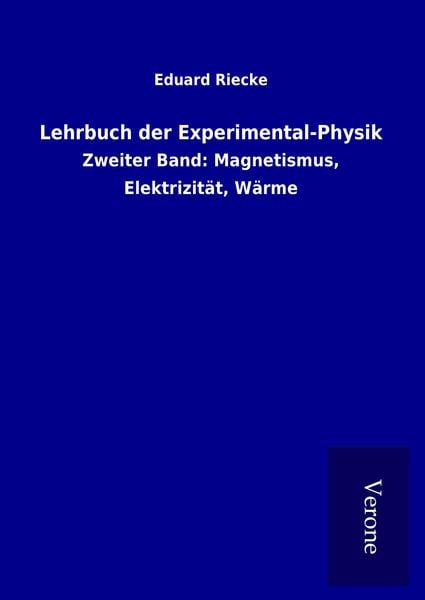 Produktbild: Lehrbuch der Experimental-Physik