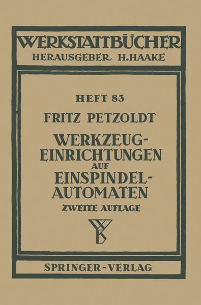 Produktbild: Werkzeugeinrichtungen auf Einspindelautomaten
