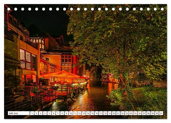 Produktbild: Rund um die Kr&auml;merbr&uuml;cke - Ein St&uuml;ck Mittelalter in Erfurt (Tischkalender 2026 DIN A5 quer), CALVENDO Monatskalender