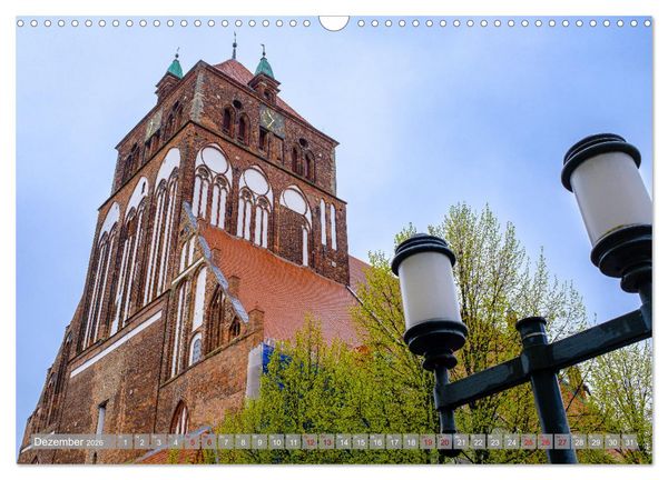 Produktbild: Ein Blick auf die Hansestadt Greifswald (Wandkalender 2026 DIN A3 quer), CALVENDO Monatskalender