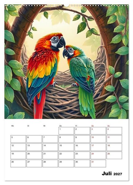 Produktbild: Die leisen Stimmen der Tiere (hochwertiger Premium Wandkalender 2027 DIN A2 hoch), Kunstdruck in Hochglanz