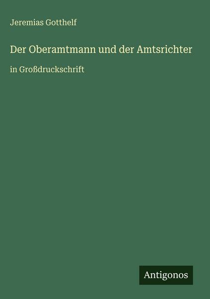 Produktbild: Der Oberamtmann und der Amtsrichter