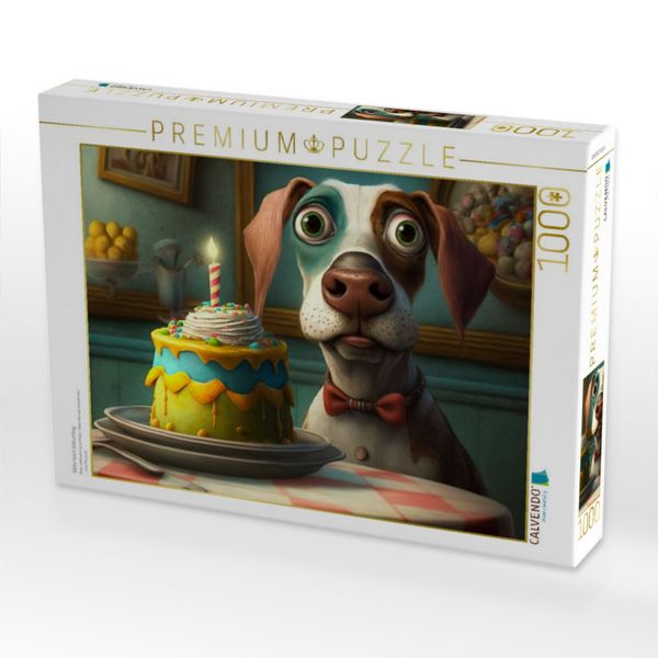 Produktbild: CALVENDO Puzzle Gibbs feiert Geburtstag | 1000 Teile Lege-Gr&ouml;&szlig;e 64x48cm Foto-Puzzle f&uuml;r gl&uuml;ckliche Stunden