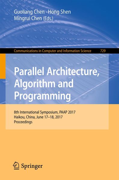 Produktbild: Parallel Architecture, Algorithm and Programming