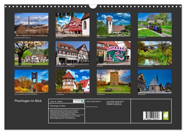 Produktbild: Plochingen im Blick (Wandkalender 2026 DIN A3 quer), CALVENDO Monatskalender