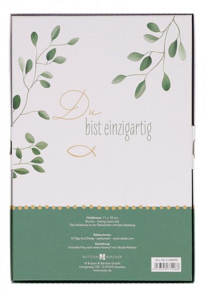 Produktbild: Kinderholzkreuz - Du bist einzigartig