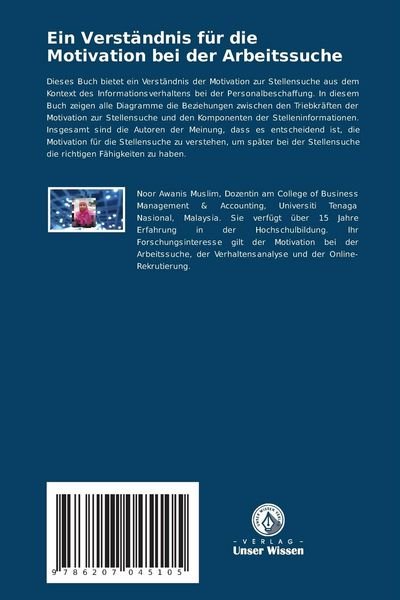 Produktbild: Ein Verst&auml;ndnis f&uuml;r die Motivation bei der Arbeitssuche