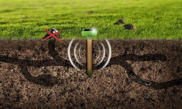 Produktbild: Gardigo W&uuml;hlmausvertreiber Funktionsart Solar Wirkungsbereich 1250m&sup2; 1St.