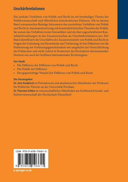 Produktbild: Unsch&auml;rferelationen