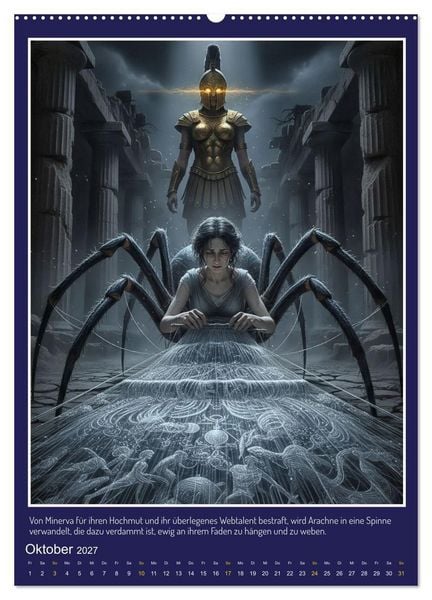 Produktbild: Metamorphosen in antiken Erz&auml;hlungen (Wandkalender 2027 DIN A2 hoch), CALVENDO Monatskalender