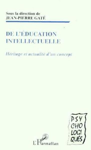Produktbild: Education (de L') Intellectuelle