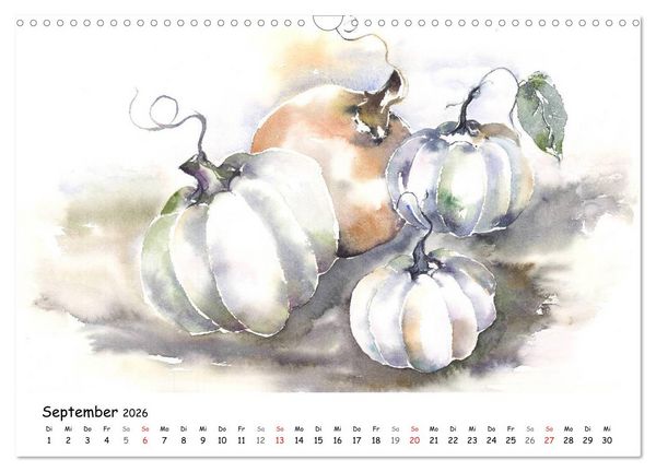 Produktbild: Gem&uuml;se Aquarelle (Wandkalender 2026 DIN A3 quer), CALVENDO Monatskalender