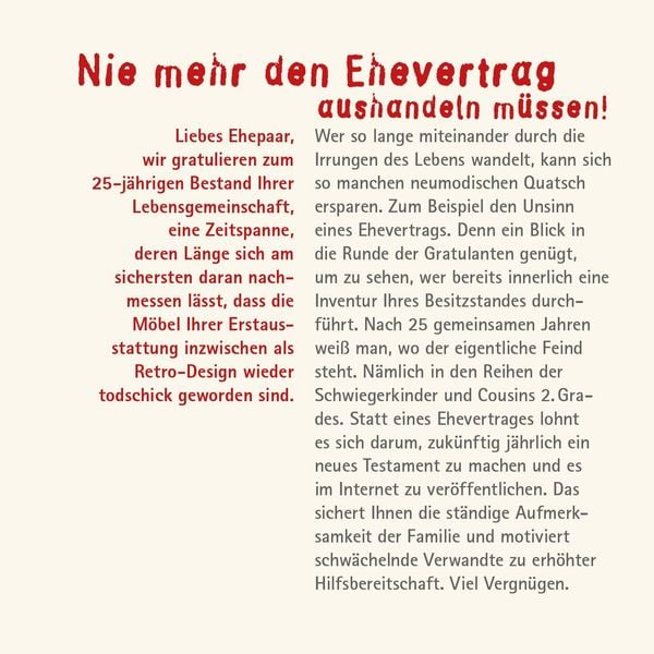 Produktbild: Geschafft: Endlich Silberhochzeit!