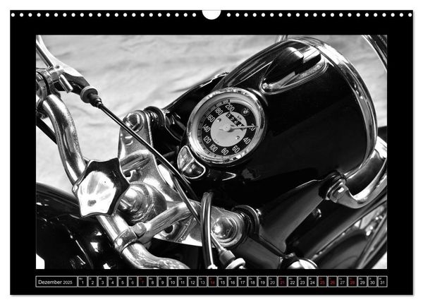 Produktbild: BMW R69S in schwarzweiss (Wandkalender 2025 DIN A3 quer), CALVENDO Monatskalender