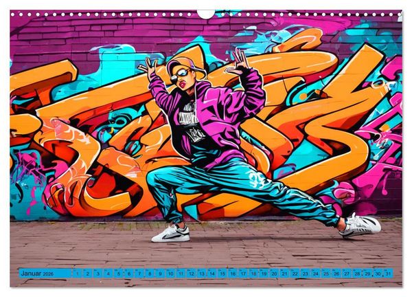 Produktbild: Lebensart Hip Hop (Wandkalender 2026 DIN A3 quer), CALVENDO Monatskalender