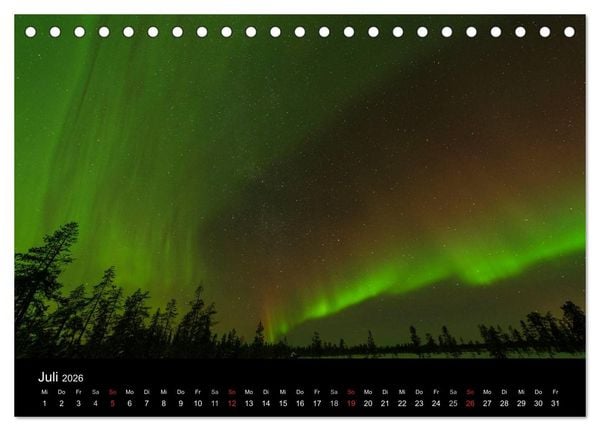 Produktbild: Nordlichter (Tischkalender 2026 DIN A5 quer), CALVENDO Monatskalender