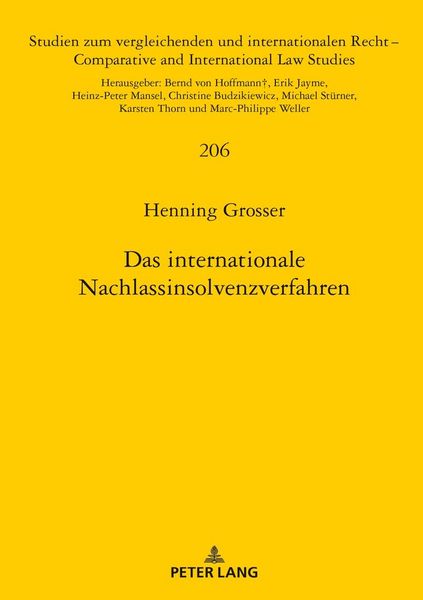 Produktbild: Das internationale Nachlassinsolvenzverfahren