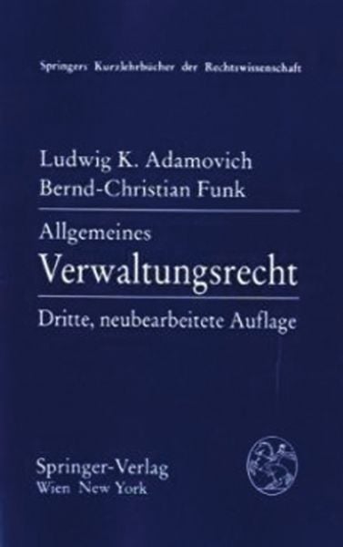 Produktbild: Adamovich, L: Allgemeines Verwaltungsrecht