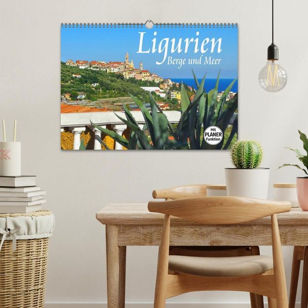 Produktbild: Ligurien - Berge und Meer (Wandkalender 2026 DIN A3 quer), CALVENDO Monatskalender