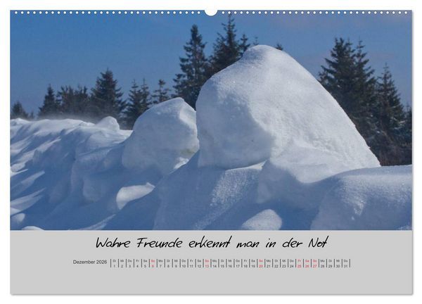 Produktbild: Kleine und gro&szlig;e Wahrheiten - Spr&uuml;che zum Nachdenken (hochwertiger Premium Wandkalender 2026 DIN A2 quer), Kunstdruck in Hochglanz