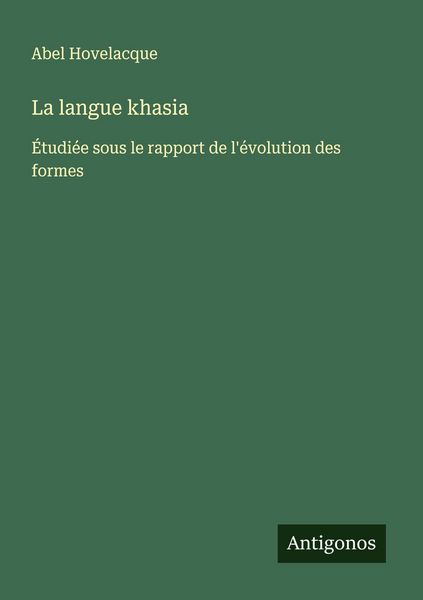 Produktbild: La langue khasia
