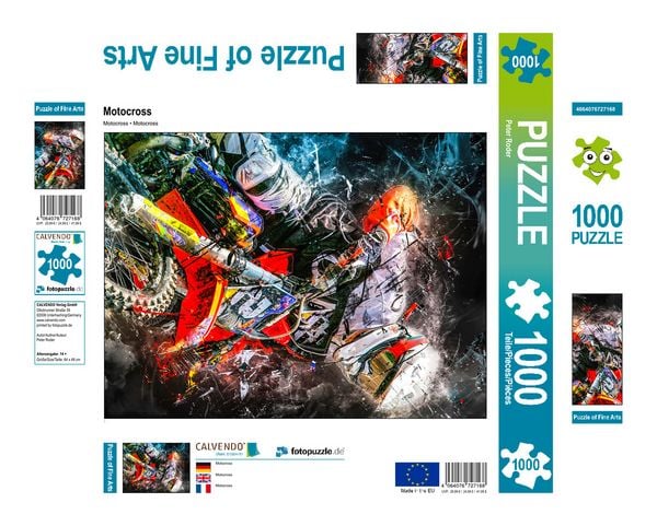 Produktbild: CALVENDO Puzzle Motocross 1000 Teile Lege-Gr&ouml;&szlig;e 480 x 640 cm Foto-Puzzle Bild von Peter Roder