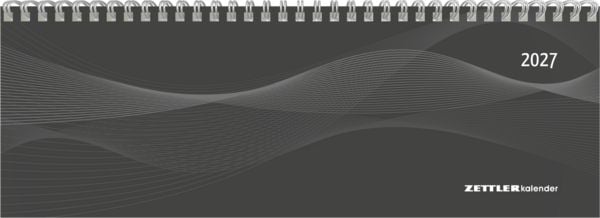 Produktbild: Tisch-Querkalender Profi schwarz 2027