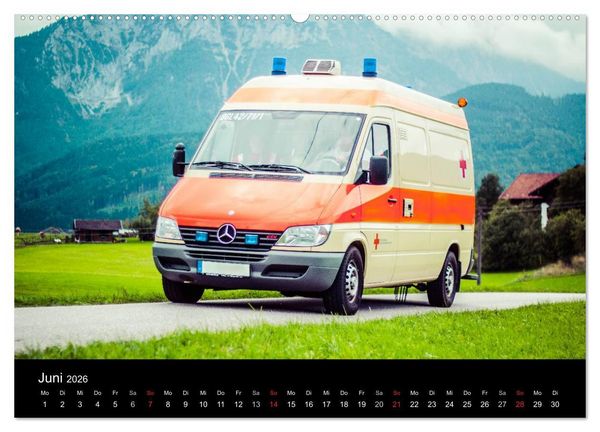 Produktbild: Einsatzfahrzeuge - Bayern (hochwertiger Premium Wandkalender 2026 DIN A2 quer), Kunstdruck in Hochglanz