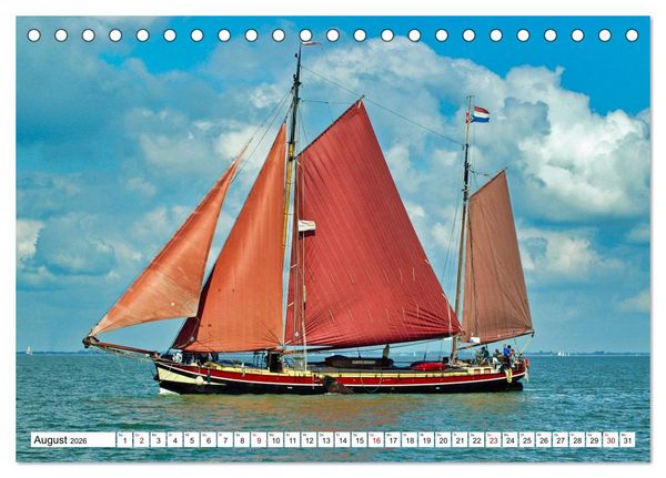 Produktbild: Idylle am Ijsselmeer (Tischkalender 2026 DIN A5 quer), CALVENDO Monatskalender