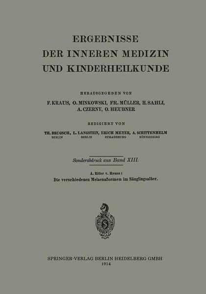 Produktbild: Die verschiedenen Melaenaformen im S&auml;uglingsalter