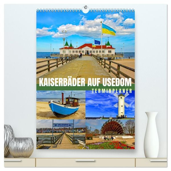 Kaiserbäder auf Usedom (hochwertiger Premium Wandkalender 2025 DIN A2 hoch), Kunstdruck in Hochglanz