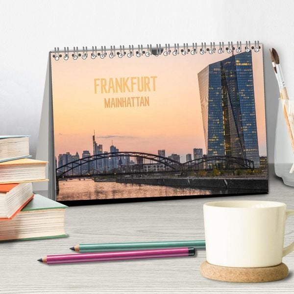 Produktbild: Frankfurt Mainhattan (Tischkalender 2026 DIN A5 quer), CALVENDO Monatskalender