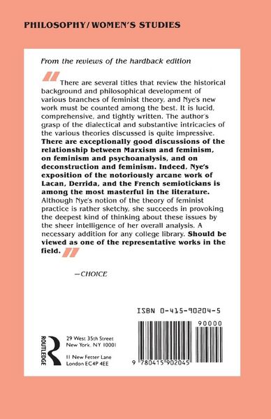 Produktbild: Feminist Theory and the Philosophies of Man