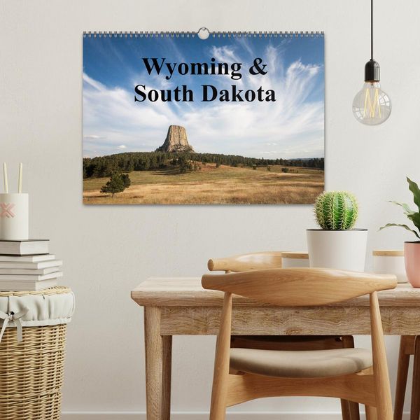 Produktbild: Wyoming & South Dakota (Wandkalender 2026 DIN A3 quer), CALVENDO Monatskalender