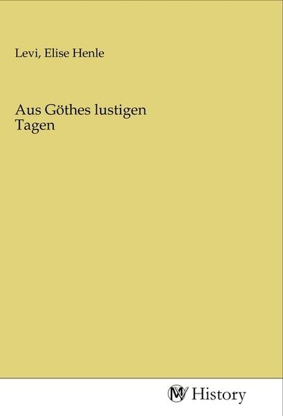 Produktbild: Aus G&ouml;thes lustigen Tagen