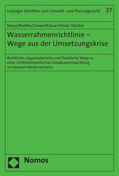 Produktbild: Wasserrahmenrichtlinie - Wege aus der Umsetzungskrise